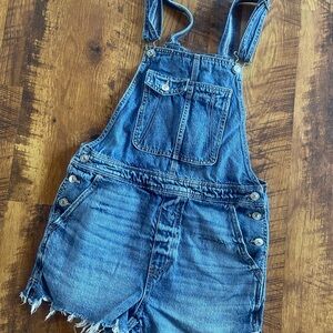 American Eagle Outfitters Blue Denim Overalls